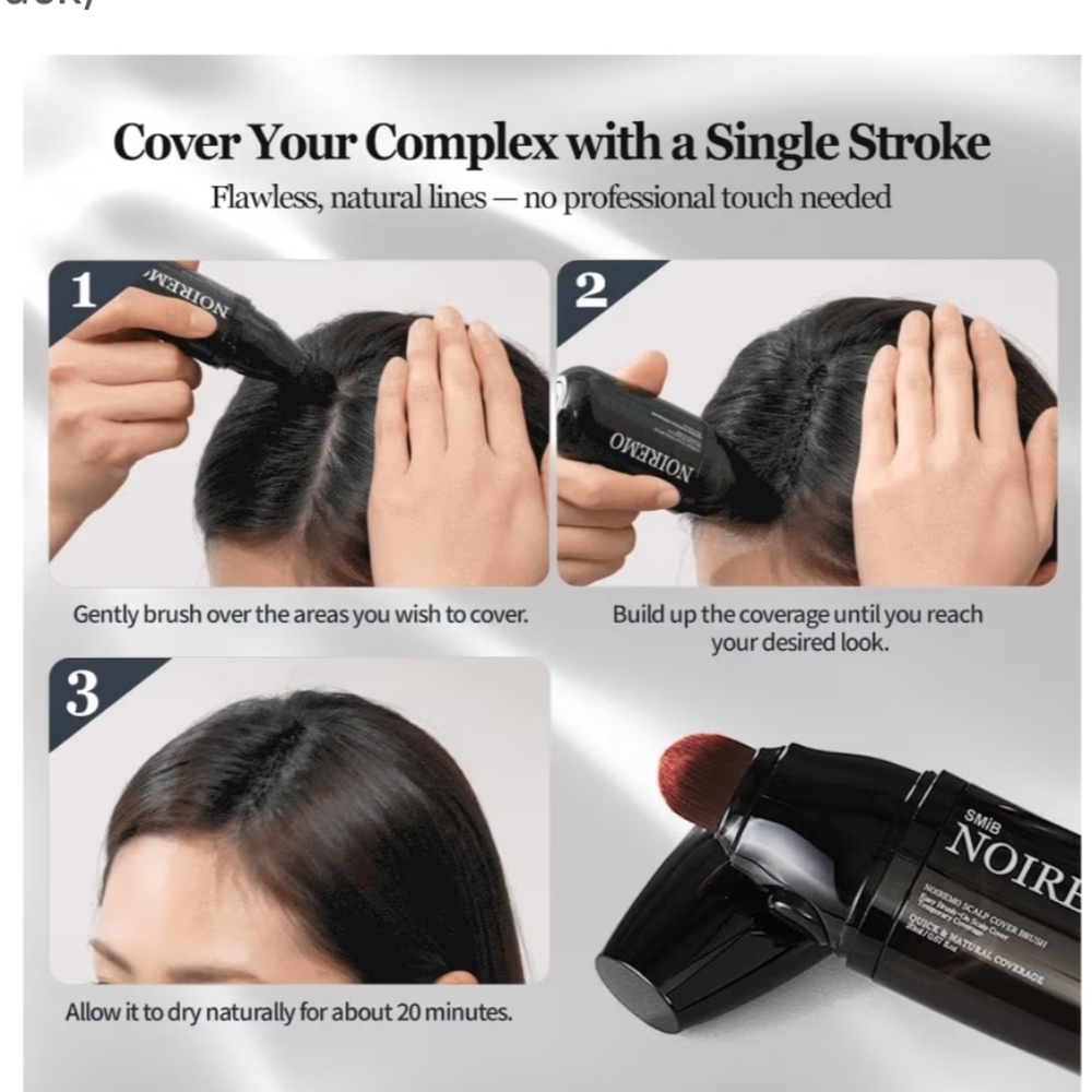 Black Temporary Color Touch-Up Brush - Picture 3 of 9